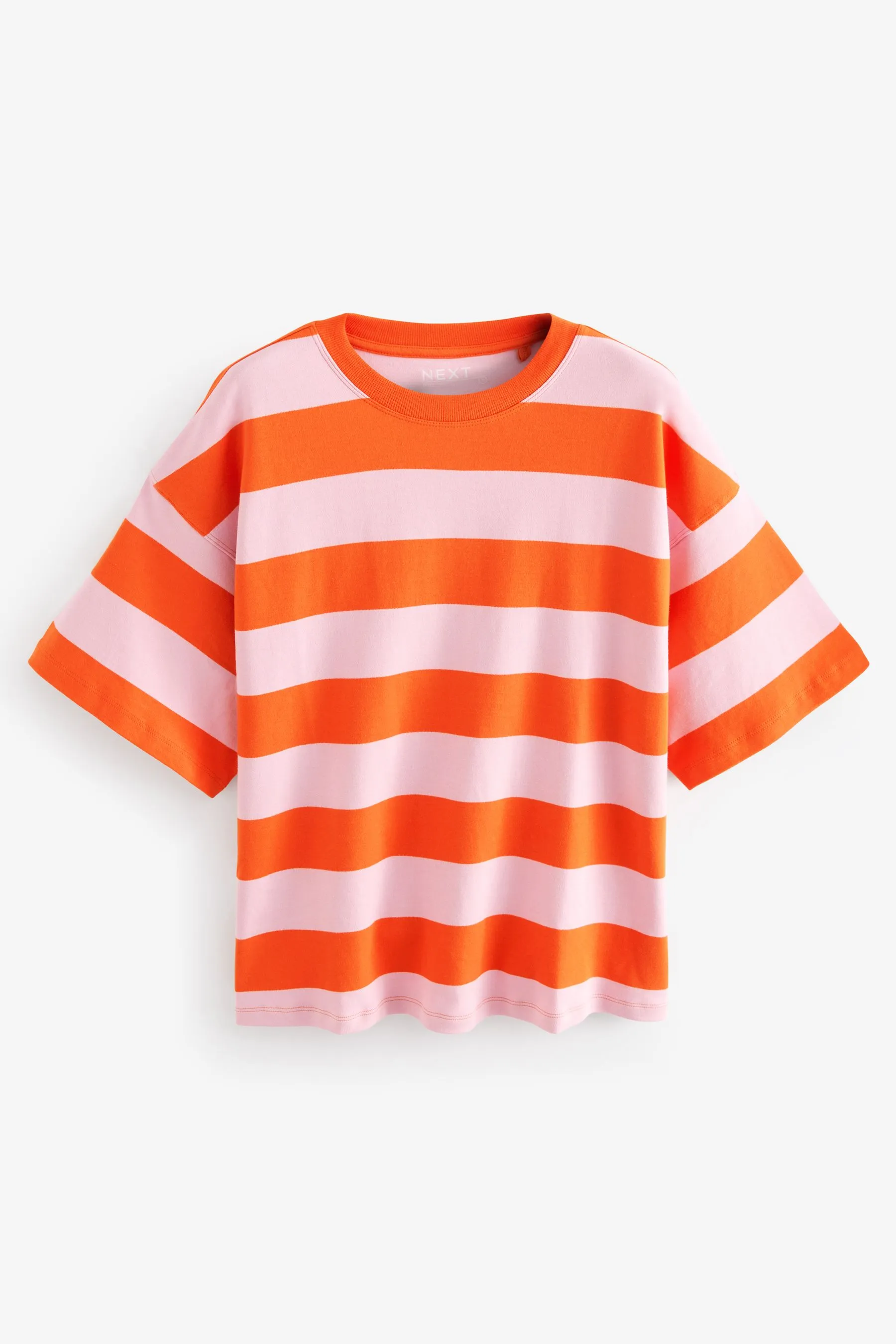 100% Cotton Heavyweight Relaxed Fit Crew Neck T-Shirt    