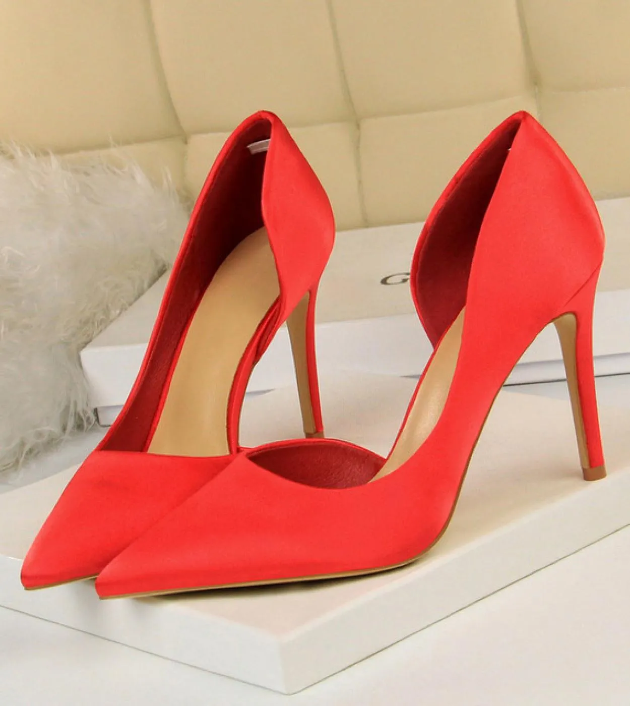 2023 Donna 9,5 cm Tacchi alti Décolleté blu Scarpe con tacco a spillo di lusso Scarpe da donna con tacco alto Scarpe con tacco a
