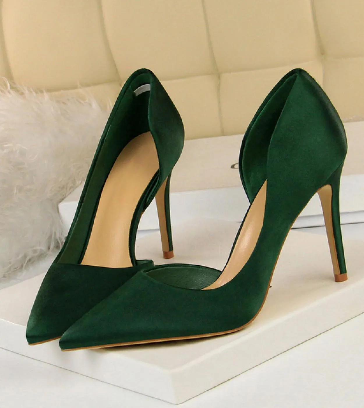 2023 Donna 9,5 cm Tacchi alti Décolleté blu Scarpe con tacco a spillo di lusso Scarpe da donna con tacco alto Scarpe con tacco a