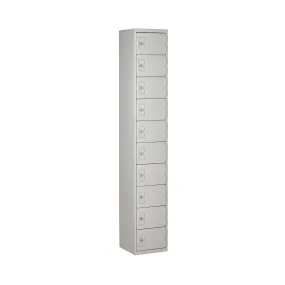 Armadietto Acciaio Grigio chiaro RS PRO 10 porta No, 1800 mm x 450 mm x 450mm