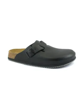 BIRKENSTOCK BOSTON BS 060196 black nero ciabatta zoccolo uomo fibbie