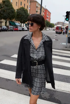 Blazer oversize con tasche ampie 