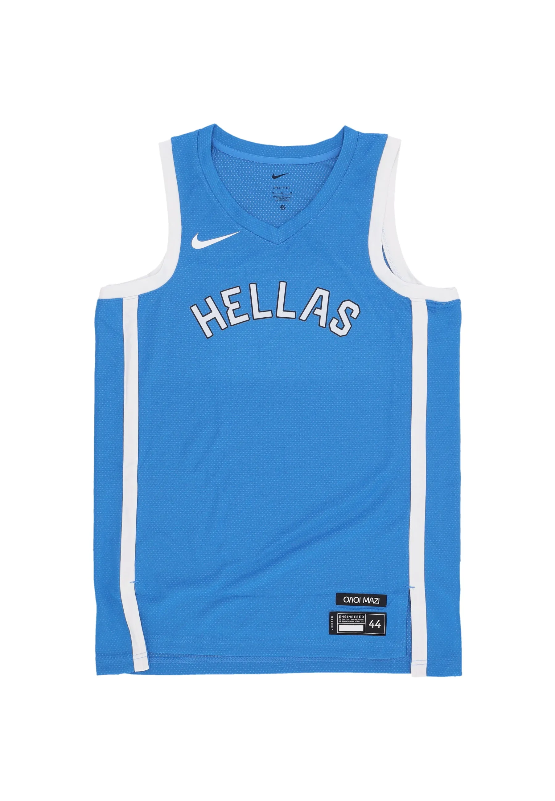 Canotta Basket Uomo Limited Road Basketball Jersey Team Greece Lt Photo Blue/white