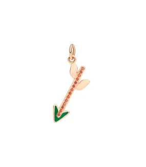 Ciondolo Donna Dodo Freccia Verde Oro Rosa 9Kt e Zaffiri DMFR/9/ZO/VE/K