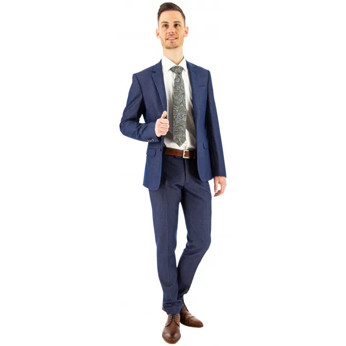 Costume da uomo Henk ter Horst denim look Blu scuro