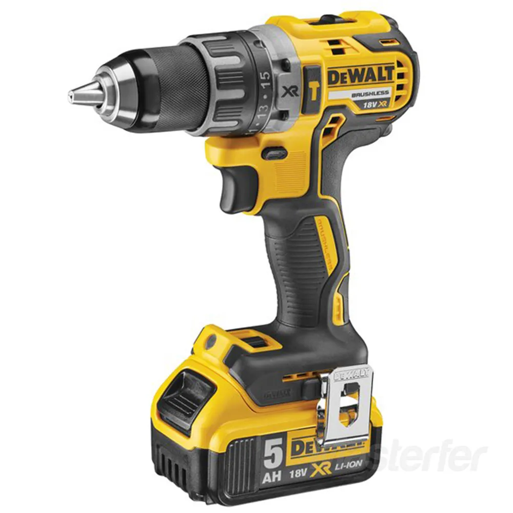 Dewalt DCD791P2 - Trapano avvitatore a batteria 18V con motore brushless, 2 x 5Ah