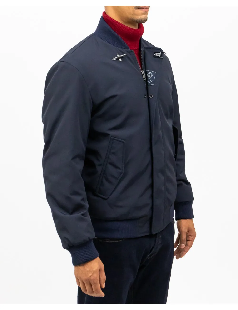 Fay - Giubbotto Bomber Blu Navy Uomo