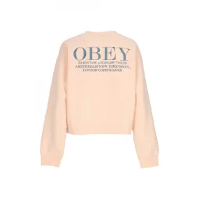 felpa girocollo donna w cities crew PEACH PARFAIT