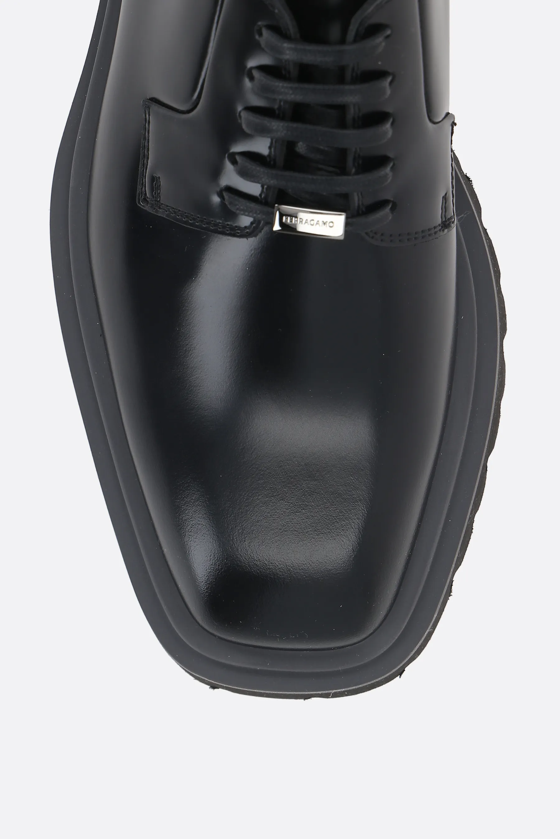 FERRAGAMO scarpa derby Flicker in pelle spazzolata