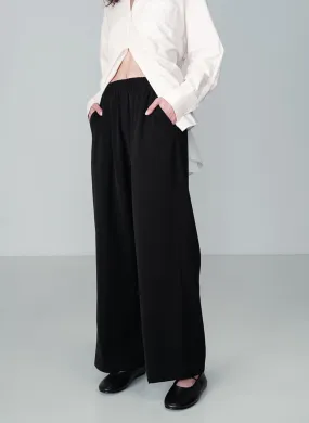  GRACE ET MILA   NOBLESSE - Pantalone largo | Nero
