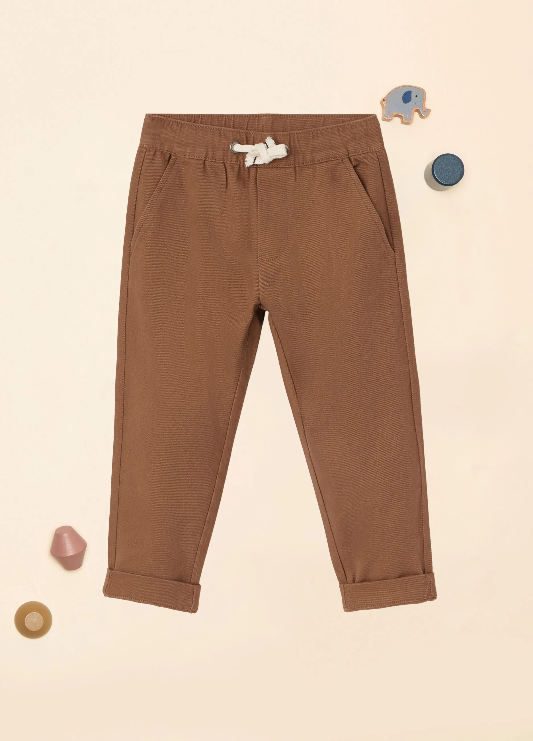 IANA  Pantaloni in twill di cotone stretch IANA neonato