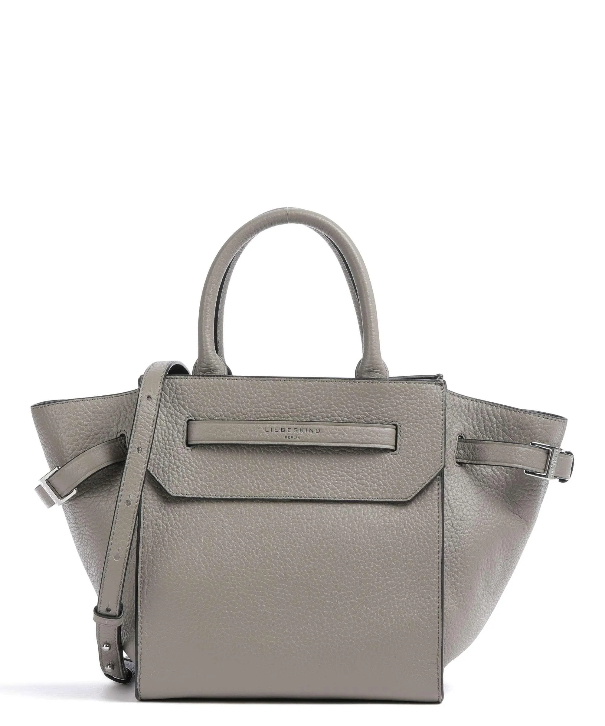  Liebeskind Lora Heavy Pebble M Borsa a mano pelle granulata grigio  