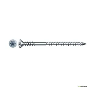 SPAX 0161010601455 Vite di arresto 6 x 145 mm, testa piatta, T-STAR PLUS T30, filettatura della vite di arresto, WIROX - 100ST