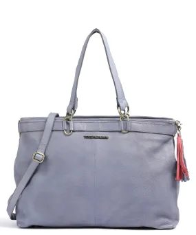  Taschendieb Wien Kohlmarkt 67 Borsa shopper pelle di vacchetta grana lavanda  