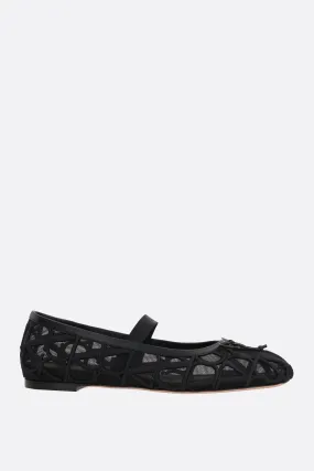 VALENTINO GARAVANI ballerina in mesh ricamo Toile Iconographe
